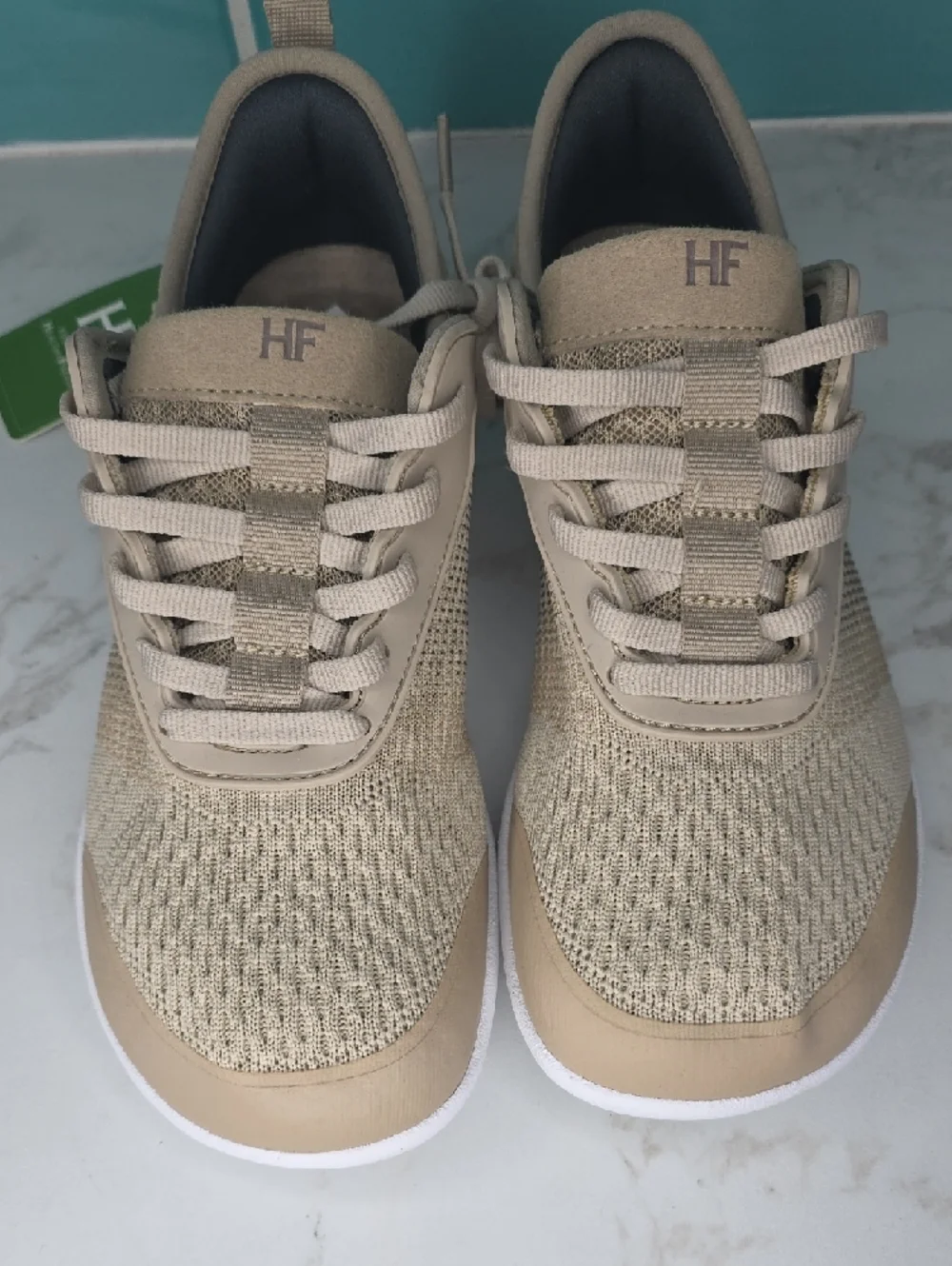 HF Women’s Athletic Sneakers in Beige - Picture 3 of 10